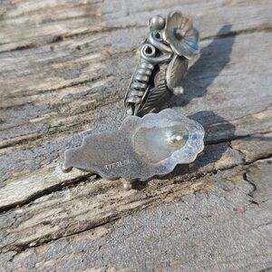 Vintage Silver Navajo Squash blossom Earrings